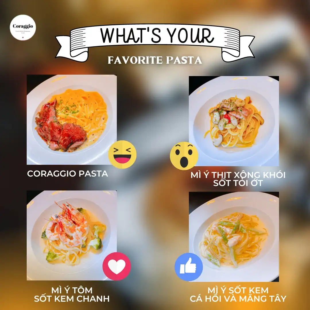 Coraggio Italian Restaurant – Thiên đường Pasta cho những tín đồ ẩm thực Ý