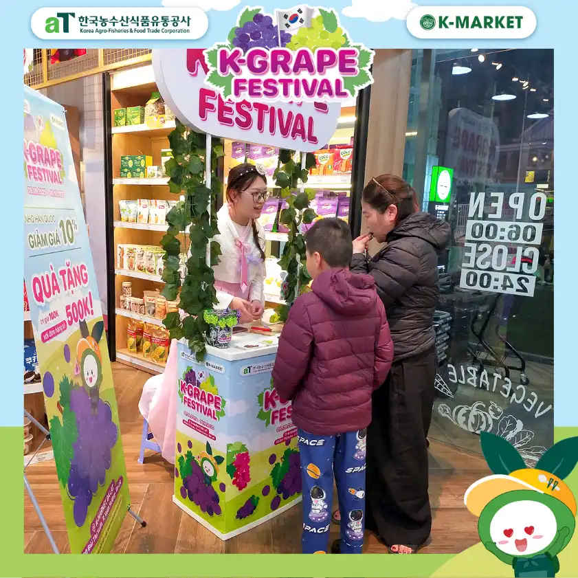 Khai Mạc “K-Grape Festival 2025” – Trải Nghiệm Hương Vị Nho Hàn Quốc Chính Hiệu Ngay Tại Đà Lạt