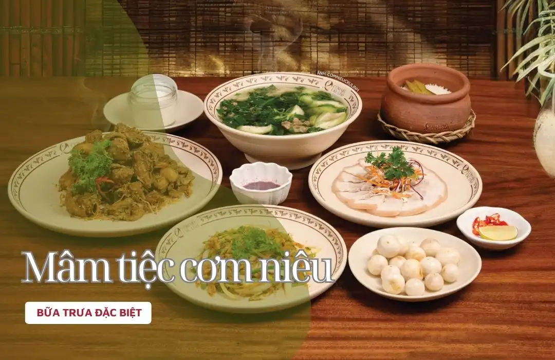 Mâm cơm niêu bốn món dân dã mà đậm vị quê