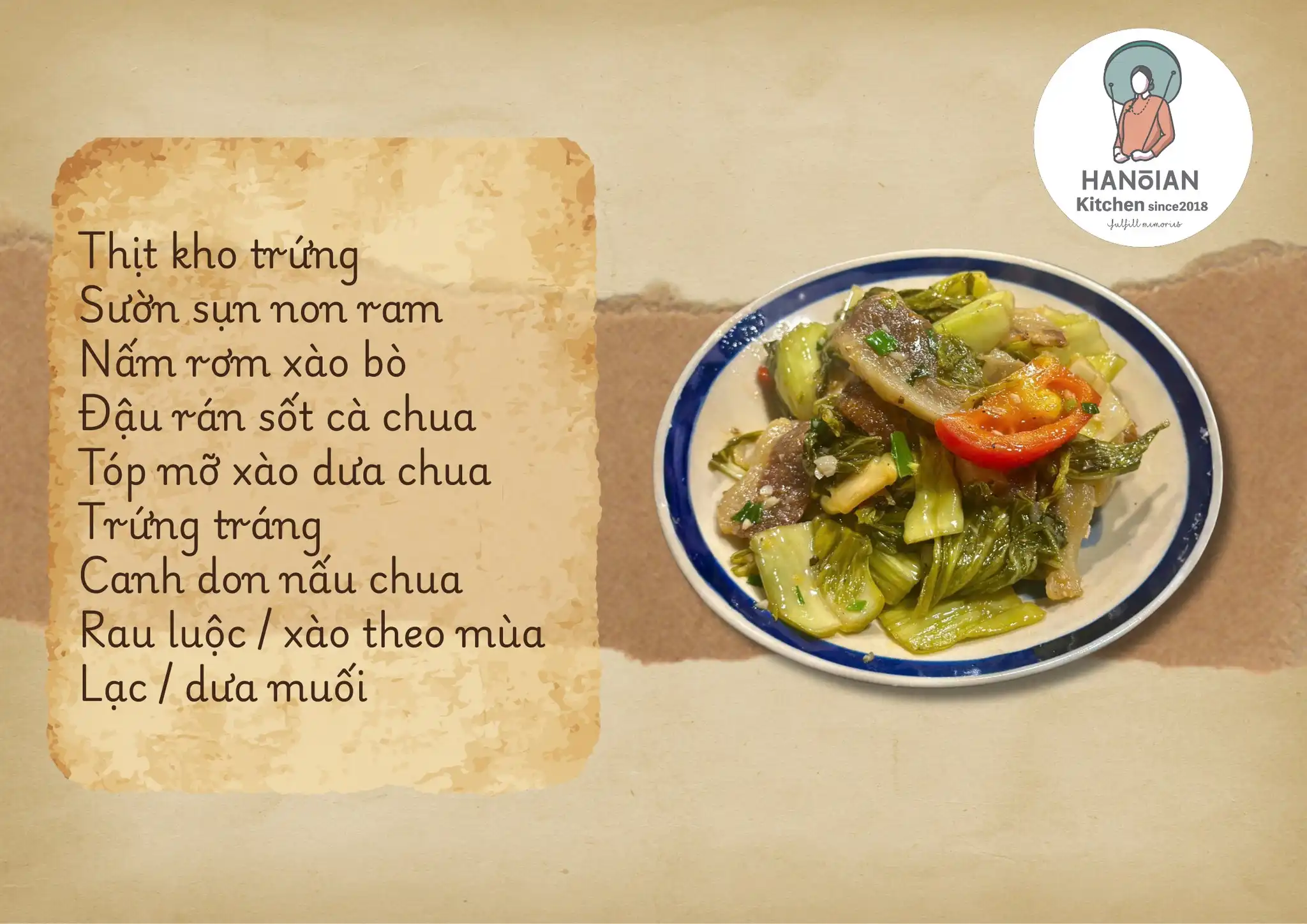 Cơm nhà Hanoian – giữ hơi ấm Hà Nội trong từng bữa ăn