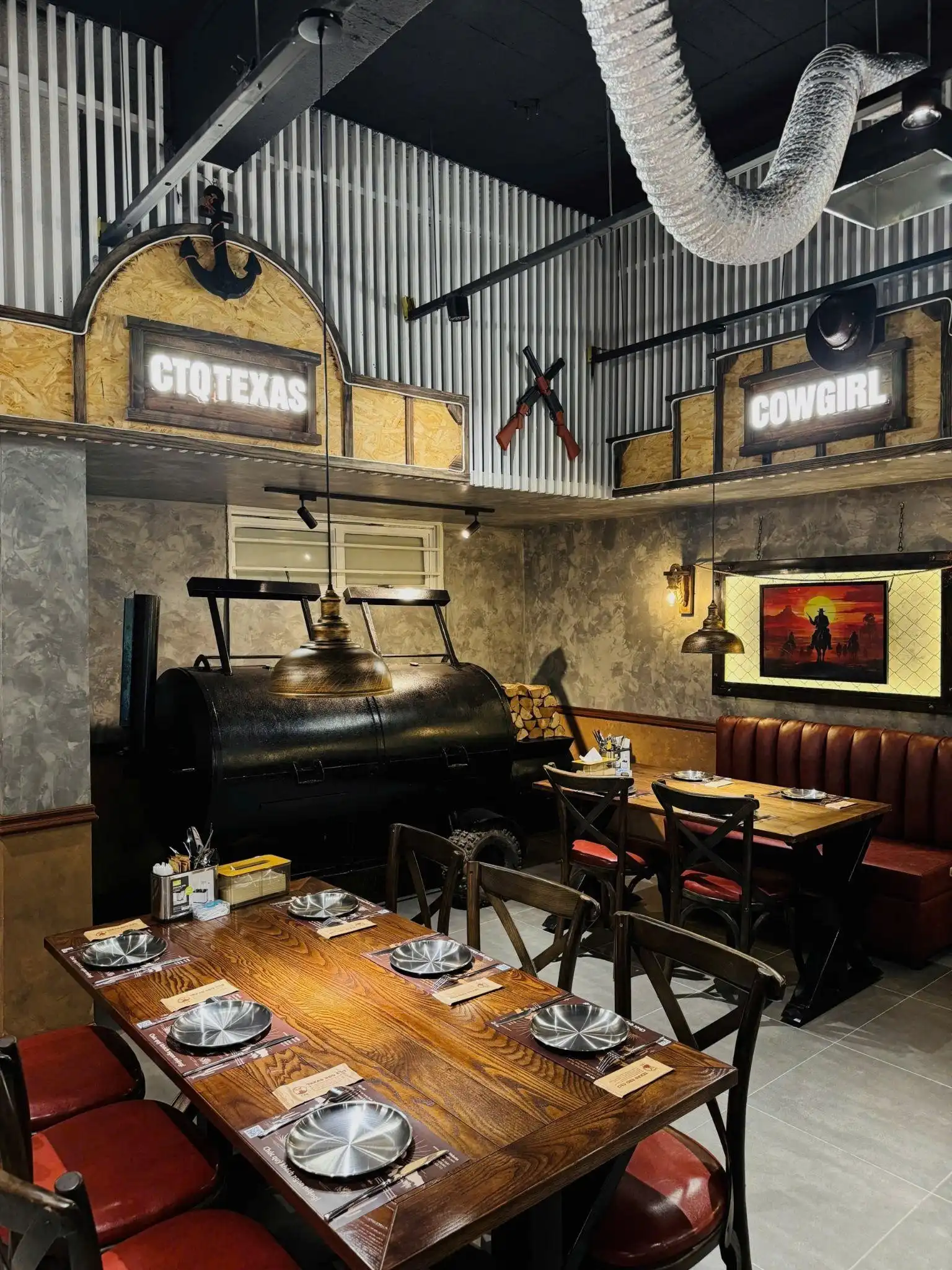 CTQ Texas BBQ – Không gian đậm chất Texas giữa lòng Thủ đô